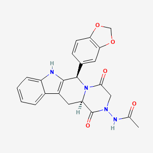 molecular formula C23H20N4O5 B569533 Acetaminotadalafil CAS No. 1446144-71-3