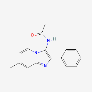 molecular formula C16H15N3O B5695341 N-(7-methyl-2-phenylimidazo[1,2-a]pyridin-3-yl)acetamide 