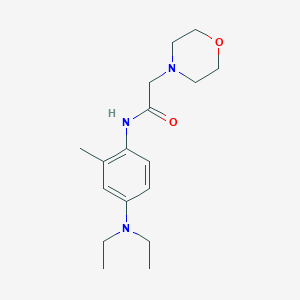 molecular formula C17H27N3O2 B5695342 N-[4-(diethylamino)-2-methylphenyl]-2-morpholin-4-ylacetamide 