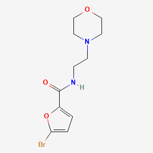 molecular formula C11H15BrN2O3 B5695347 5-bromo-N-[2-(morpholin-4-yl)ethyl]furan-2-carboxamide 