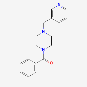 molecular formula C17H19N3O B5695376 PHENYL[4-(3-PYRIDYLMETHYL)PIPERAZINO]METHANONE 