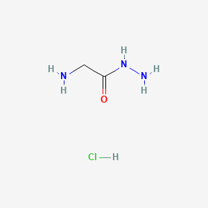 molecular formula C2H8ClN3O B569541 2-Aminoacetohydrazide Hydrochloride CAS No. 53732-02-8