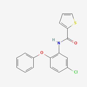 molecular formula C17H12ClNO2S B5695611 N-(5-chloro-2-phenoxyphenyl)-2-thiophenecarboxamide 