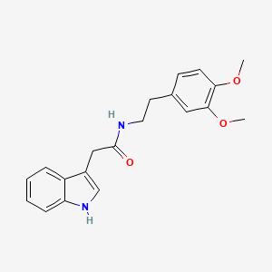 molecular formula C20H22N2O3 B5695692 N-[2-(3,4-dimethoxyphenyl)ethyl]-2-(1H-indol-3-yl)acetamide CAS No. 13433-48-2