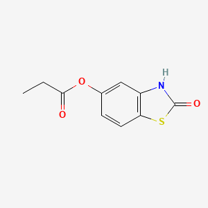 2-Oxo-2,3-dihydro-1,3-benzothiazol-5-yl propanoate