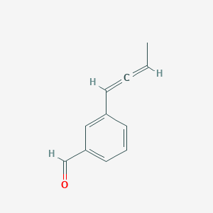 molecular formula C11H10O B569573 Benzaldehyde, 2-(1E)-1,3-butadienyl- (9CI) CAS No. 124300-57-8