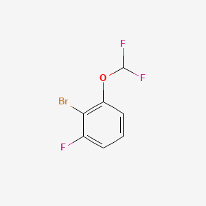 B569574 2-Bromo-1-(difluoromethoxy)-3-fluorobenzene CAS No. 1239492-22-8