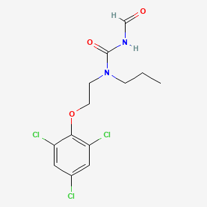molecular formula C13H15Cl3N2O3 B569591 N-(Propyl(2-(2,4,6-trichlorophenoxy)ethyl)carbamoyl)formamide CAS No. 139542-32-8