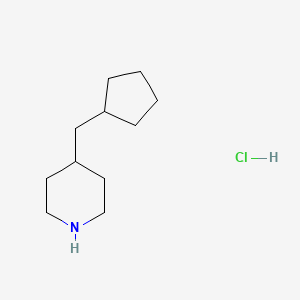 molecular formula C11H22ClN B569592 4-(Cyclopentylmethyl)piperidine hydrochloride CAS No. 188844-20-4