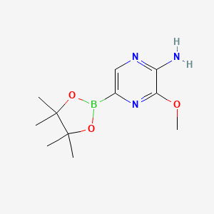 3-Methoxy-5-(4,4,5,5-tetramethyl-1,3,2-dioxaborolan-2-yl)pyrazin-2-amine