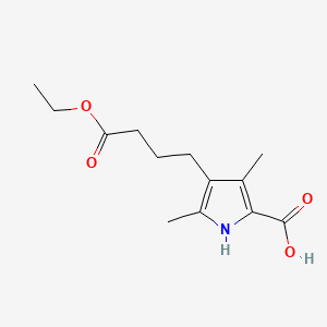 4-(4-ethoxy-4-oxobutyl)-3,5-dimethyl-1H-pyrrole-2-carboxylic acid