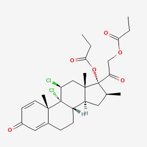 molecular formula C28H36Cl2O6 B569605 UNII-248XGV85VU CAS No. 14527-61-8