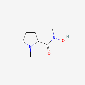 molecular formula C7H14N2O2 B569607 N-Hydroxy-N,1-dimethylpyrrolidine-2-carboxamide CAS No. 121531-14-4