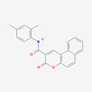 molecular formula C22H17NO3 B5696112 N-(2,4-dimethylphenyl)-3-oxobenzo[f]chromene-2-carboxamide 