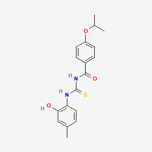 molecular formula C18H20N2O3S B5696185 N-[(2-hydroxy-4-methylphenyl)carbamothioyl]-4-propan-2-yloxybenzamide 