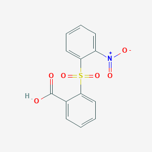 molecular formula C13H9NO6S B5696240 2-(2-Nitrophenyl)sulfonylbenzoic acid 