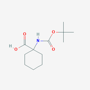 molecular formula C12H21NO4 B056963 1-(Boc-amino)cyclohexanecarboxylic acid CAS No. 115951-16-1