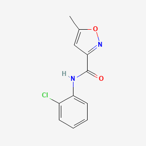 molecular formula C11H9ClN2O2 B5696301 N-(2-chlorophenyl)-5-methyl-1,2-oxazole-3-carboxamide CAS No. 646530-34-9