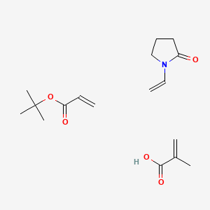 molecular formula C17H27NO5 B569637 2-Propenoic acid, 2-methyl-, polymer with 1,1-dimethylethyl 2-propenoate and 1-ethenyl-2-pyrrolidinone CAS No. 115401-91-7