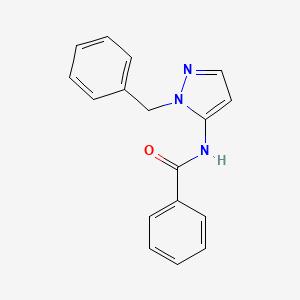 molecular formula C17H15N3O B5696414 N-(1-benzyl-1H-pyrazol-5-yl)benzamide 