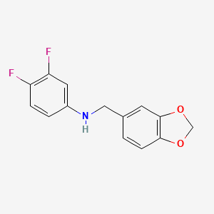 molecular formula C14H11F2NO2 B5696416 N-(1,3-benzodioxol-5-ylmethyl)-3,4-difluoroaniline 