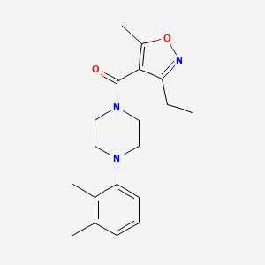 molecular formula C19H25N3O2 B5696424 Methanone, [4-(2,3-dimethylphenyl)-1-piperazinyl](3-ethyl-5-methyl-4-isoxazolyl)- 