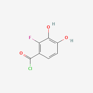 molecular formula C7H4ClFO3 B569643 2-Fluoro-3,4-dihydroxybenzoyl chloride CAS No. 119735-25-0