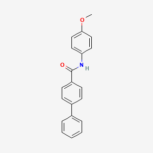 molecular formula C20H17NO2 B5696434 N-(4-METHOXYPHENYL)-[1,1'-BIPHENYL]-4-CARBOXAMIDE CAS No. 5226-50-6