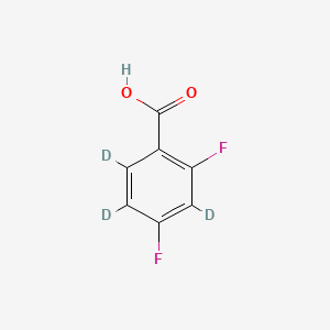 molecular formula C7H4F2O2 B569645 2,4-Difluorobenzoic Acid-d3 