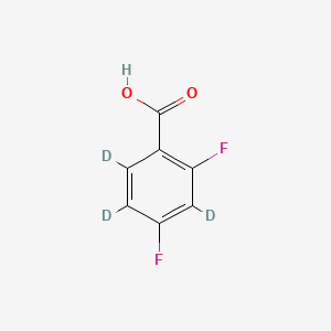 molecular formula C7H4F2O2 B569645 2,4-Difluorobenzoic Acid-d3 CAS No. 1219804-63-3