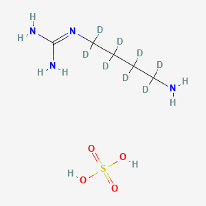 2-(4-Amino-1,1,2,2,3,3,4,4-octadeuteriobutyl)guanidine;sulfuric acid