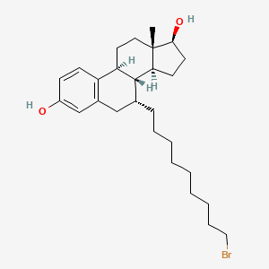 molecular formula C27H41BrO2 B569647 (7a,17b)-7-(9-Bromononyl)estra-1,3,5(10)-triene-3,17-diol CAS No. 875573-67-4