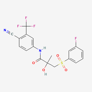 (RS)-N-[4-Cyano-3-(trifluoromethyl)phenyl]-3-(3-fluorophenylsulfonyl)-2-hydroxy-2-methylpropanamide