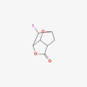 2-Iodo-4,8-dioxatricyclo[4.2.1.03,7]nonan-5-one