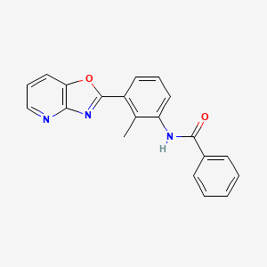 molecular formula C20H15N3O2 B5696602 N-[2-methyl-3-([1,3]oxazolo[4,5-b]pyridin-2-yl)phenyl]benzamide CAS No. 328907-89-7