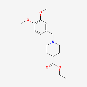 molecular formula C17H25NO4 B5696627 Ethyl 1-(3,4-dimethoxybenzyl)piperidine-4-carboxylate 