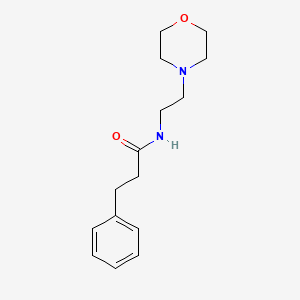 molecular formula C15H22N2O2 B5696689 N-[2-(morpholin-4-yl)ethyl]-3-phenylpropanamide 