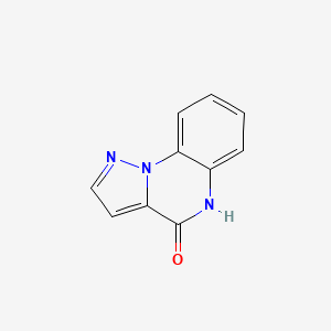 molecular formula C10H7N3O B569671 Pyrazolo[1,5-a]quinoxalin-4(5H)-one CAS No. 114722-60-0