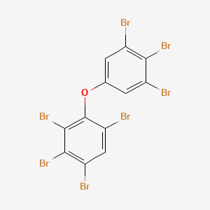 molecular formula C12H3Br7O B569675 2,3,3',4,4',5',6-Heptabromodiphenyl ether CAS No. 446255-30-7