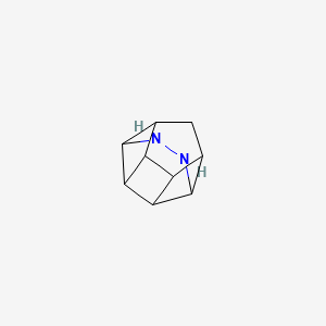 molecular formula C9H12N2 B569676 8,9-Diazapentacyclo[5.4.0.02,6.03,11.04,10]undecane CAS No. 122823-89-6