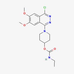 molecular formula C18H23ClN4O4 B569679 1-(4-Chloro-6,7-dimethoxyphthalazin-1-yl)piperidin-4-yl Ethylcarbamate CAS No. 1586753-74-3