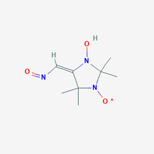 molecular formula C8H14N3O3 B056968 4-Aldoximino-2,2,5,5-tetramethyl-3-imidazoline3-oxide1-oxyl CAS No. 113715-28-9