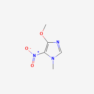 molecular formula C5H7N3O3 B569682 4-Methoxy-1-methyl-5-nitro-1H-imidazole CAS No. 31876-68-3