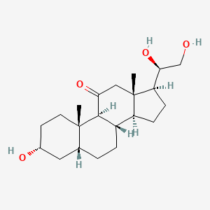 molecular formula C21H34O4 B569684 17-Deoxycortolone CAS No. 600-68-0