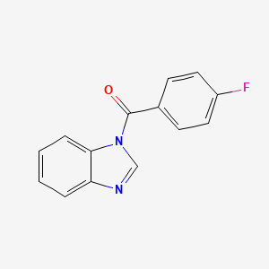 molecular formula C14H9FN2O B5696889 1-(4-FLUOROBENZOYL)-1H-1,3-BENZODIAZOLE 