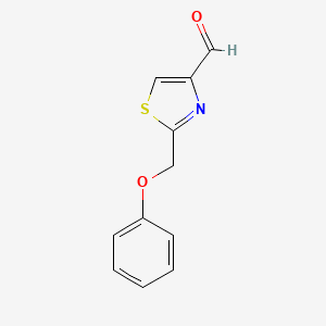 B569697 2-(Phenoxymethyl)thiazole-4-carbaldehyde CAS No. 1082576-04-2