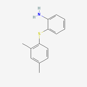 molecular formula C14H15NS B569701 2-((2,4-二甲苯基)硫代)苯胺 CAS No. 1019453-85-0