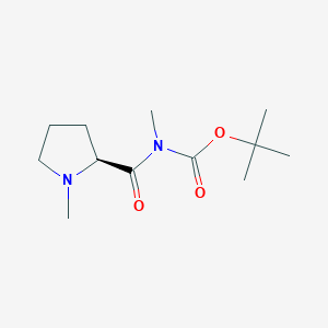 molecular formula C12H22N2O3 B569703 (R)-N-Boc-N,N-dimethyl-L-prolinamide CAS No. 124072-81-7