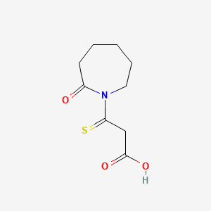 3-(2-Oxoazepan-1-yl)-3-sulfanylidenepropanoic acid