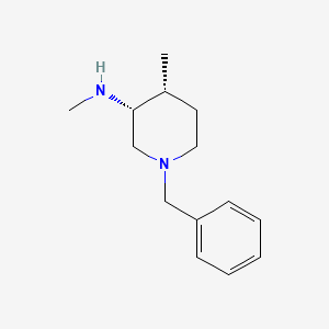 molecular formula C14H22N2 B569706 (3R,4R)-1-Benzyl-N,4-dimethylpiperidin-3-amine CAS No. 477600-70-7